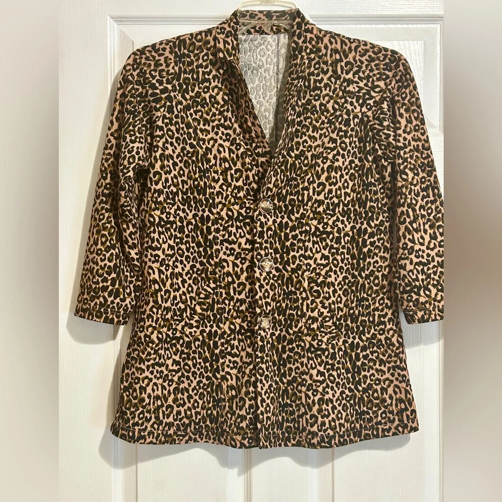 Leopard Print Women's Jacket - Picture 1 of 5